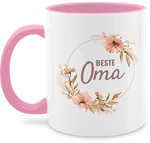 Tasse Tassen 325ml - Großmutter - Beste Oma I - 325 ml - Rosa - nur noch eine pflanze omilein omi geschenk teetasse für omas geschenke die zum geburtstag tag geschenkideen omis weihnachten fuer von Shirtracer