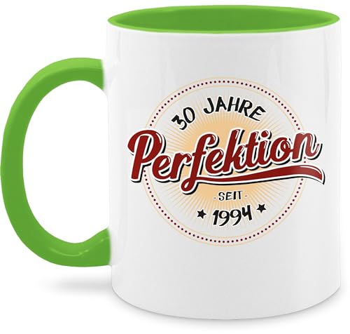 Tasse Tassen 325ml - 30. Geburtstag - Dreißig Jahre Perfektion seit 1994-325 ml - Hellgrün - 30 thirty 30ter 30.geburtstag 30iger sprüche 1993 geburstag 30ten 30er geschenk zum er jährigen von Shirtracer