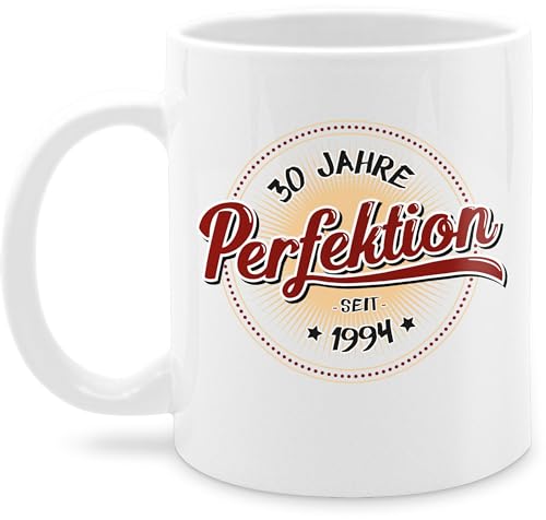 Tasse Tassen 325ml - 30. Geburtstag - Dreißig Jahre Perfektion seit 1994-325 ml - Weiß - zum dreissig 30er kaffeetasse 30 30ig 30th nur noch eine pflanze jährigen 30ten 1993 geschenk von Shirtracer