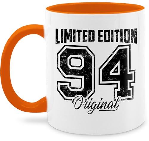 Tasse Tassen 325ml - 30. Geburtstag - Limited Edition 1994 Original Schwarz Vintage Dreißigster - 325 ml - Orange - 30 jahre zum geschenk er geschenke jährigen 30.geburtstag 1992 teetasse 30ig von Shirtracer