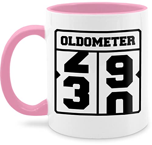 Tasse Tassen 325ml - 30. Geburtstag - Oldometer dreißig - 325 ml - Rosa - 1993 geschenk 30 30.geburtstag teetasse zum jährigen 30ten dreissig 30iger 30ig 30ter jahre er lustige geschenke von Shirtracer