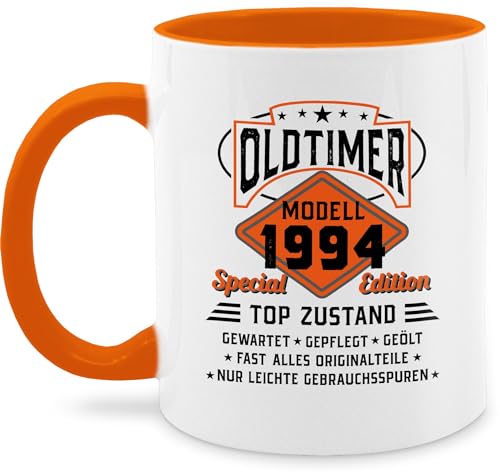 Tasse Tassen 325ml - 30. Geburtstag - Oldtimer Modell 1994 - schwarz - 325 ml - Orange - zum dreissig 1993 30 30ig 1992 jährigen 30ten geschenk 30.geburtstag 30ter 30iger jahre er geschenke lustige von Shirtracer