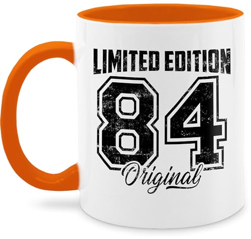 Tasse Tassen 325ml - 40. Geburtstag - Limited Edition 1984 Original Schwarz Vintage Vierzigster - 325 ml - Orange - zum 40 geschenk 40er 40ster 40ste kreative ideen gag glückwunsch von Shirtracer