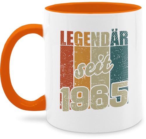 Tasse Tassen 325ml - 60. Geburtstag - Legendär seit 1965-325 ml - Orange - zum 60 tasse+level+60 60er 1964 kaffeetasse jahre sechzig geschenk 60ten 60.geburtstag 60.jahre geburtstagstasse 60.ter von Shirtracer