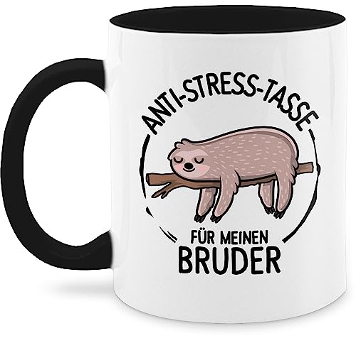 Tasse Tassen 325ml - Anti-Stress-Tasse für meinen Bruder - 325 ml - Schwarz - brüder zu weihnachten geschenk geschenke den sprüche geschenkidee geburtstag fur brother kaffeetasse besten von Shirtracer