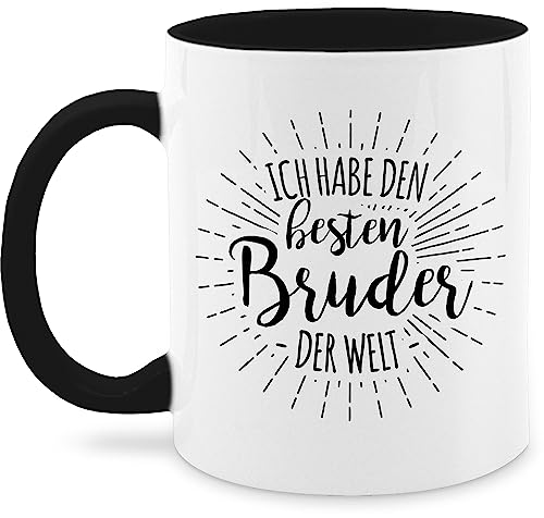 Tasse Tassen 325ml - Ich habe den besten Bruder der Welt - 325 ml - Schwarz - für brüder zu weihnachten brother bester geschenk geschwister geschenke beste lustig hab meinen geschenkidee von Shirtracer