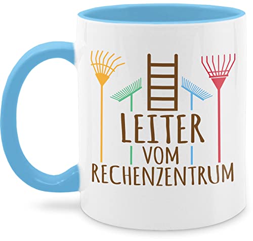 Tasse Tassen 325ml - Deko Hobby Geschenk - Leiter vom Rechenzentrum dunkel - 325 ml - Hellblau - für gärtner garten kaffeetasse gartenliebhaber gärtnern schokotasse gartenfreund teetasse von Shirtracer