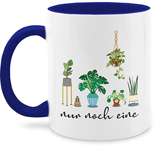 Tasse Tassen 325ml - Deko Tasse Hobby Geschenk - Nur noch eine Pflanze Garten Gärtner Geschenk Florist - 325 ml - Dunkelblau - cups mit pflanzenmotiv schokotasse plant mug fanmug kaffeetasse von Shirtracer