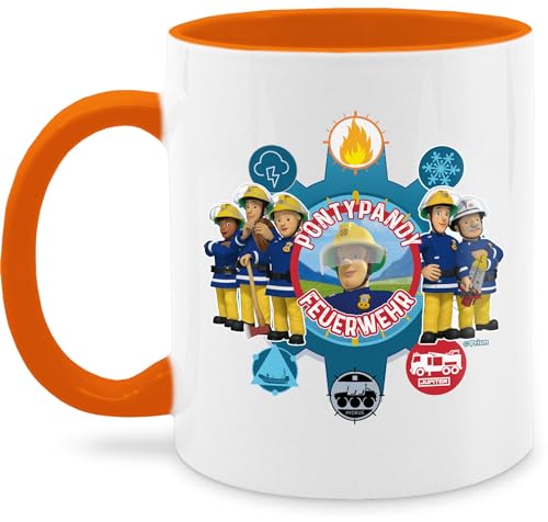 Tasse Tassen 325ml - Feuerwehrmann Sam - Pontypandy Feuerwehr - 325 ml - Orange - der cup feuermann feuetwehrmann sa fwuerwehrmann feuerwhrmann mann kinder feuerwerhman kleinkind glühweintassen von Shirtracer