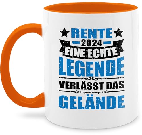 Tasse Tassen 325ml - Geschenk Rentner - Rente 2024 eine echte Legende verlässt das Gelände - 325 ml - Orange - geschenke zum ruhestand männer geschenktassen rentnerin rentenbeginn endlich von Shirtracer