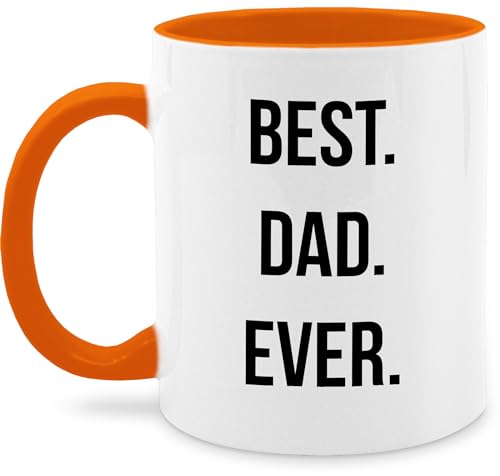 Tasse Tassen 325ml - Geschenk zum Vatertag - Best Dad Ever - 325 ml - Orange - vatertagstasse vatertagsgeschenk dad. vatertagtasse männertag beste papa papatag geschenkideen daddy super vater von Shirtracer