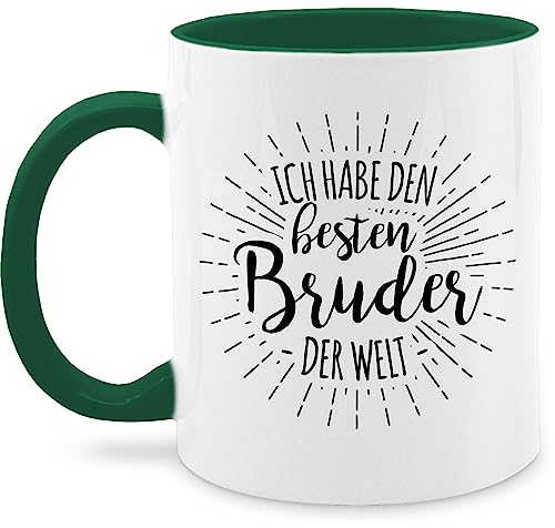 Tasse Tassen 325ml - Ich habe den besten Bruder der Welt - 325 ml - Petrolgrün - geschenke für brüder weihnachten beste zu bester geschenk personalisierte sprüche fur geschenkidee geburtstag von Shirtracer