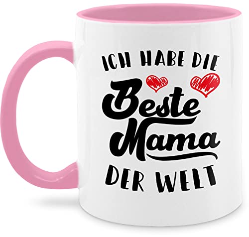 Tasse Tassen 325ml - Ich habe die Beste Mama der Welt - 325 ml - Rosa - mutter geschenke mamatags geschenk für gesxhenk tag tags muttertagsgeschenk zum muttertag best mom besten mamas coolmama von Shirtracer