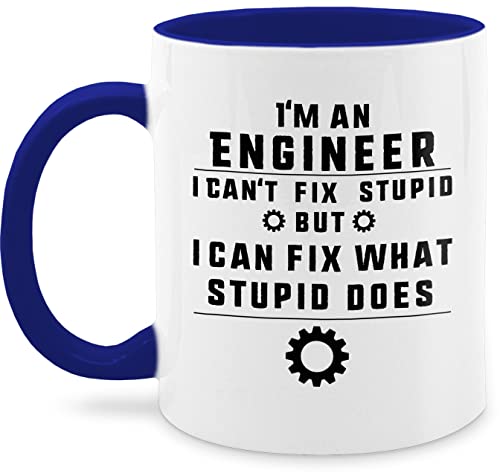 Tasse Tassen 325ml - Job & Beruf Geschenk - Im an Engineer i cant fix stupid but i can fix what stupid does - 325 ml - Dunkelblau - kaffeetasse nur noch eine pflanze Tasse Tassen 325ml - Job & Beruf Geschenk - Im an Engineer i cant fix stupid but i can fix what stupid does - 325 ml - Dunkelblau - kaffeetasse nur noch eine pflanze von Shirtracer