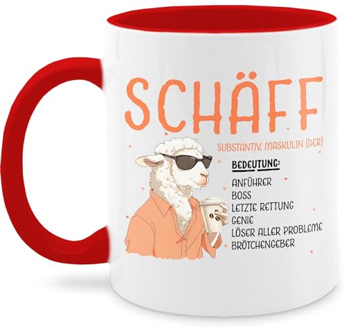 Tasse Tassen 325ml - Job & Beruf - Schäff - Geschenk Chef Leiter Vorgesetzter Anführer Lustig Witzig Weihnachten - 325 ml - Rot - für vorgesetzten den kaffeetasse lustige geschenke kaffeetassen von Shirtracer