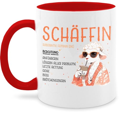 Tasse Tassen 325ml - Job & Beruf - Schäffin - Chefin Geschenk Anführerin Leiterin Vorgesetzte Lustig Witzig Weihnachten - 325 ml - Rot - kaffeetasse kaffeebecher teetasse häferl mug kaffeetassen von Shirtracer