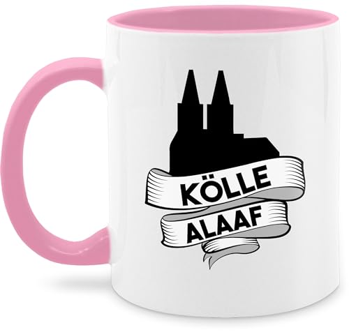 Tasse Tassen 325ml - Karneval & Fasching - Kölle Alaaf Kölner Dom - Köln Helau Jecken Jeck - 325 ml - Rosa - kölsche 2023 für und fasnacht koeln fasnets kölsch verkleidet karneval. rosenmontag von Shirtracer