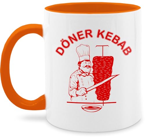 Tasse Tassen 325ml - Karneval & Fasching - Original Döner Kebab Logo - 325 ml - Orange - fasching- doner carnevale kebap karnevals doener faschings dönermann verkleidet dönergrill carnival von Shirtracer