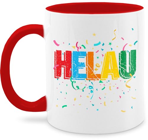 Tasse Tassen 325ml - Karneval & - Helau Alaaf Schriftzug Kostüm Kölle Fasching I Narren - 325 ml - Rot - karnevalstasse fasching- carnevale karnevals faschings verkleidet carnival karneva fasnets von Shirtracer