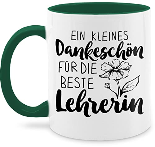 Tasse Tassen 325ml - Lehrerin - Tassen - Ein kleines Dankeschön für die beste Lehrerin - 325 ml - Petrolgrün - nur noch eine pflanze geschenk geschenke fuer lehrerinnen teetasse - Q9061 von Shirtracer