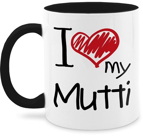 Tasse Tassen 325ml - Mama - I love my Mutti schwarz - 325 ml - Schwarz - muttertagstasse mum kaffeetasse moms cup mütter häferl geschenke für mutter muttertag coffee muttertags-geschenke Tasse Tassen 325ml - Mama - I love my Mutti schwarz - 325 ml - Schwarz - muttertagstasse mum kaffeetasse moms cup mütter häferl geschenke für mutter muttertag coffee muttertags-geschenke von Shirtracer