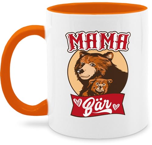 Tasse Tassen 325ml - Mama Bär - 325 ml - Orange - muttertagsgeschenk mum mütter muttertag muttertagsgeschenke mami muddi mom mutter mutti mommy mamas mama's mother mothers muttertags von Shirtracer