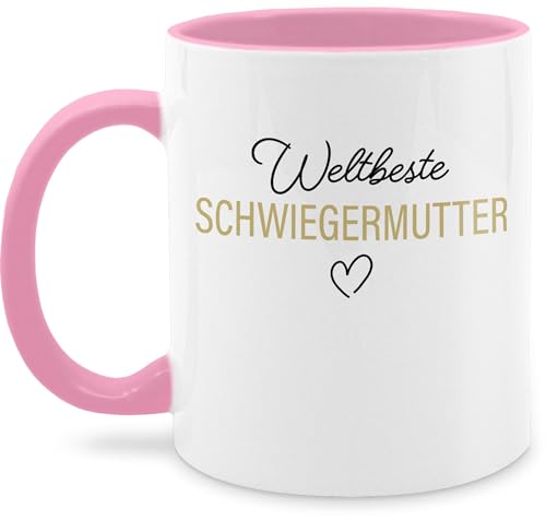 Tasse Tassen 325ml - Mama - Weltbeste Schwiegermutter - 325 ml - Rosa - geschenke muttertagstasse mum mother in law teetasse moms cup mütter beste kaffeetasse geschenk zum muttertag von Shirtracer