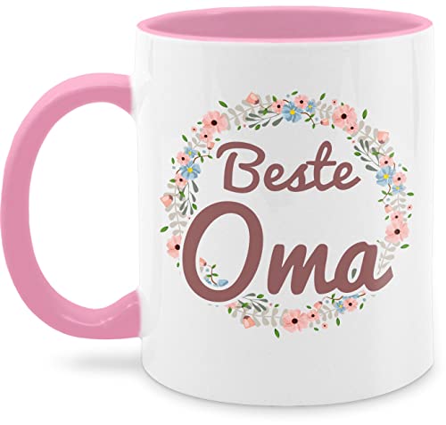 Tassen 325ml - Großmutter - Beste Oma Tasse - 325 ml - Rosa - omas ist die häferl geschenke omi geschenk wärmende omilein für omis weihnachten fuer geschenkideen oma-tasse grandma lieblingsoma von Shirtracer