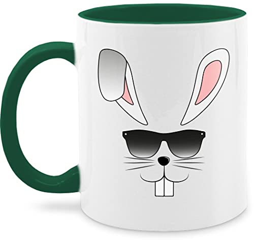 Tasse Tassen 325ml - Ostergeschenke - Cooler Hase mit Brille - 325 ml - Petrolgrün - hasen ostern osterhase osterartikel oster kleinigkeit osterkleinigkeiten ostermotiven easter osterhasen von Shirtracer