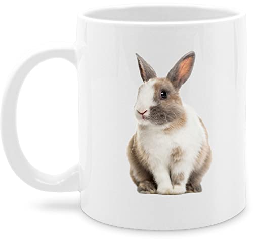 Tasse Tassen 325ml - Ostergeschenke - Hasenmotiv Ostern Hase Motiv Hasen - 325 ml - Weiß - ostertassen, oster nur noch eine pflanze ostermotiv kaffeetasse osterhase kaffeebecher von Shirtracer