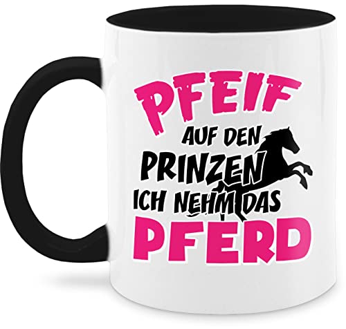 Tasse Tassen 325ml - Pferde - Pfeif auf den Prinzen ich nehm das Pferd Spruch Geschenk Reiten I Pferdeliebhaber I Pferdemädchen - 325 ml - Schwarz - pferdetassen reit sprüche prinz Tasse Tassen 325ml - Pferde - Pfeif auf den Prinzen ich nehm das Pferd Spruch Geschenk Reiten I Pferdeliebhaber I Pferdemädchen - 325 ml - Schwarz - pferdetassen reit sprüche prinz von Shirtracer