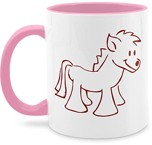 Tasse Tassen 325ml - Pferde - Pony - 325 ml - Rosa - sprüche mit pferd reiter namen reiten horse pferdemotiv (pferd) pferdeliebhaber pferdefreunde reit mode mädchen geschenk geschenke und von Shirtracer