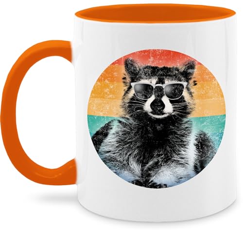 Tasse Tassen 325ml - Statement - Cooler Waschbär Raccoon - 325 ml - Orange - kaffetassen sprüche statements waschbären kaffeetasse cup nur noch eine pflanze teetasse kaffe von Shirtracer
