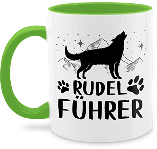 Tasse Tassen 325ml - Statement - Rudelführer - 325 ml - Hellgrün - kaffetassen sprüche statements kaffeetasse von Shirtracer