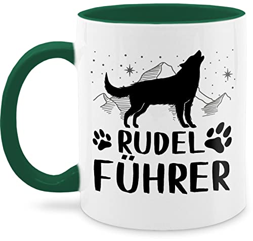 Tasse Tassen 325ml - Statement - Rudelführer - 325 ml - Petrolgrün - kaffetassen sprüche statements kaffeetasse von Shirtracer