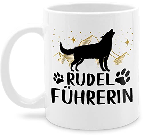 Tasse Tassen 325ml - Statement - Rudelführerin - 325 ml - Weiß - teetasse hund kaffetassen sprüche statements hunde schokotasse hundemotiv kaffeetasse nur noch eine pflanze mit wärmende von Shirtracer