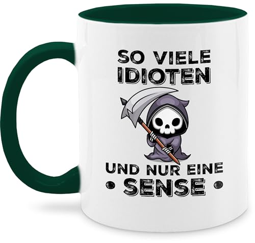 Tasse Tassen 325ml - Statement - So viele Idioten und nur eine Sense - Sarkasmus Büro Arbeit Geschenk - 325 ml - Dunkelgrün - kaffetassen sprüche statements geschenke kaffeetasse statement-tasse Tasse Tassen 325ml - Statement - So viele Idioten und nur eine Sense - Sarkasmus Büro Arbeit Geschenk - 325 ml - Dunkelgrün - kaffetassen sprüche statements geschenke kaffeetasse statement-tasse von Shirtracer