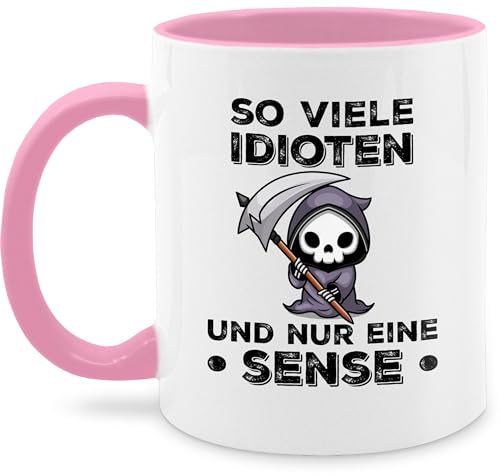Tasse Tassen 325ml - Statement - So viele Idioten und nur eine Sense - Sarkasmus Büro Arbeit Geschenk - 325 ml - Rosa - kaffetassen sprüche statements geschenke kaffeetasse statement-tasse Tasse Tassen 325ml - Statement - So viele Idioten und nur eine Sense - Sarkasmus Büro Arbeit Geschenk - 325 ml - Rosa - kaffetassen sprüche statements geschenke kaffeetasse statement-tasse von Shirtracer