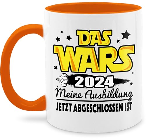 Tasse Tassen 325ml - Statement Sprüche - Das wars 2024 Meine Ausbildung jetzt abgeschlossen ist - 325 ml - Orange - spruchtasse sarkasmus kaffeetasse spruchtassen spruch kaffee lustige spruechen von Shirtracer