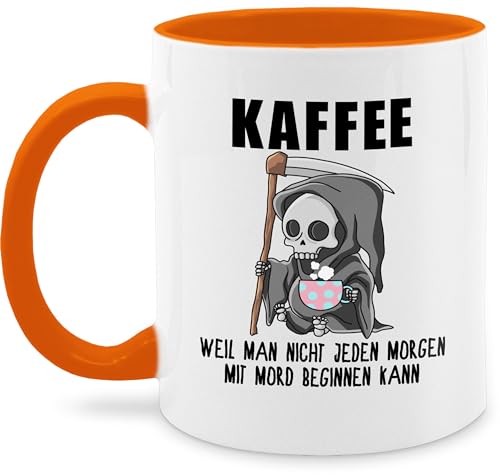 Tasse Tassen 325ml - Statement Sprüche - Weil man nicht jeden Morgen mit Mord beginnen kann - 325 ml - Orange - geschenk nachtwache spruchtasse sarkasmus tod kaffeetasse motivtassen spruchtassen Tasse Tassen 325ml - Statement Sprüche - Weil man nicht jeden Morgen mit Mord beginnen kann - 325 ml - Orange - geschenk nachtwache spruchtasse sarkasmus tod kaffeetasse motivtassen spruchtassen von Shirtracer