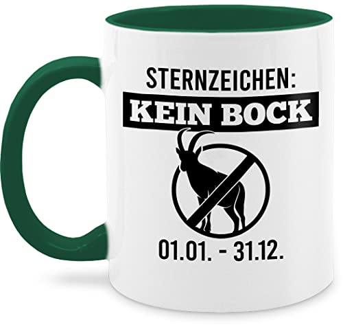 Tasse Tassen 325ml - Statement - Sternzeichen Keinbock - schwarz - 325 ml - Petrolgrün - kaffetassen kein bock kaffeetasse wärmende milchkaffee tasse+sternzeichen+keinbock sprüche statements von Shirtracer