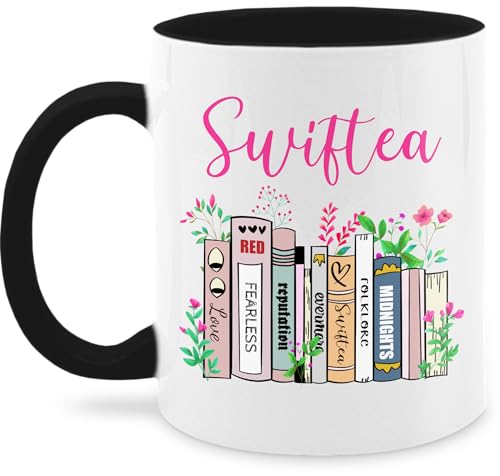 Tasse Tassen 325ml - Statement - Swiftea Fan Merch | Geschenkidee für Fans | Fan Geschenk - 325 ml - Schwarz - sprüche kaffeetasse statements kaffetassen von Shirtracer