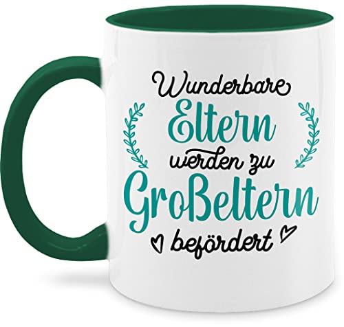 Tasse Tassen 325ml - Oma Großmutter - Großeltern befördert - Wunderbare Eltern - 325 ml - Petrolgrün - opa werden zum du wirst omilein opas ihr werdet grosseltern überraschung - Q9061 von Shirtracer