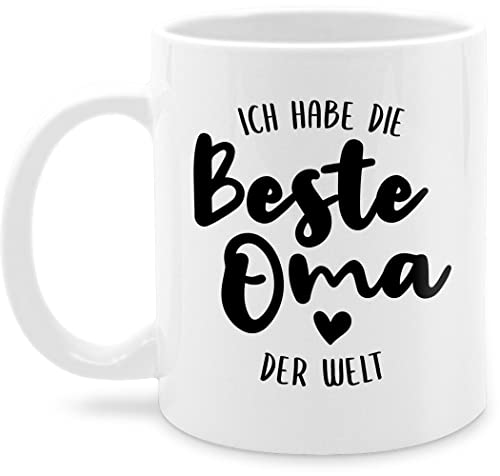 Tasse Tassen 325ml - Großmutter - Ich habe die beste Oma der Welt schwarz - 325 ml - Weiß - oma-tasse omi bester nur noch eine pflanze omilein für omas ist teetasse grandma geschenk geschenke von Shirtracer