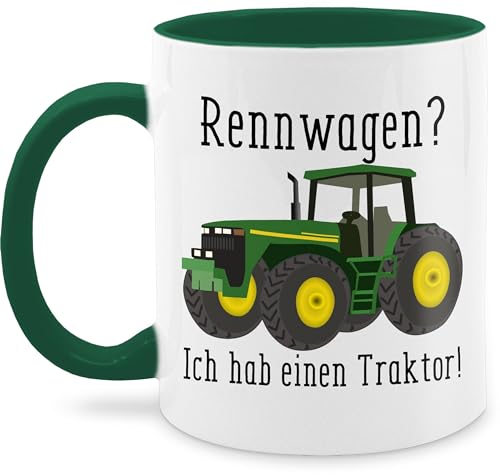 Tasse Tassen 325ml - Traktoren - Rennwagen Ich habe einen Traktor - Geschenk Landwirt Trecker Bauer Geschenkidee Landwirtschaft Landwirte - 325 ml - Petrolgrün - für traktorfans sprüche von Shirtracer