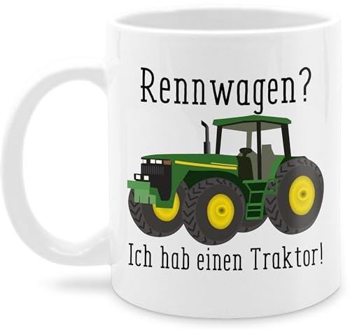 Tasse Tassen 325ml - Traktoren - Rennwagen Ich habe einen Traktor - Geschenk Landwirt Trecker Bauer Geschenkidee Landwirtschaft Landwirte - 325 ml - Weiß - traktorfan tracktoren bauern traktormotiv von Shirtracer