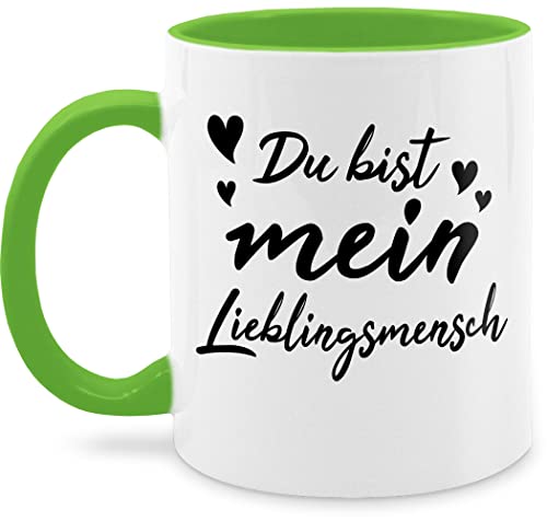 Tasse Tassen 325ml - Valentinstag & - Du bist mein Lieblingsmensch - Partner Geschenke Lieblingsmensch Geschenk Ich liebe Dich Jahrestag Paare Pärchen Männer Frauen Freund Freundin - 325 ml von Shirtracer