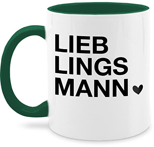 Tasse Tassen 325ml - Freund & Freundin - Lieblingsmann Geschenk Valentinstag für Ihn Valentinstagsgeschenk Männer Weihnachts-Geschenke Partner - 325 ml - Petrolgrün - valentine day valtinstag von Shirtracer