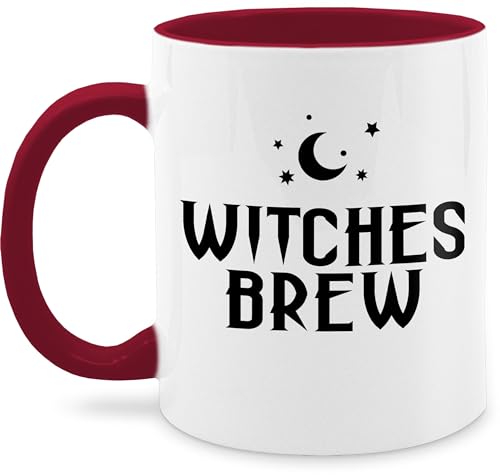 Tasse Tassen 325ml - Halloween - Witches Brew Hexengebräu - 325 ml - Bordeauxrot - helloween hellowee gruselig haloween outfits happy gruselige gruseliges von Shirtracer