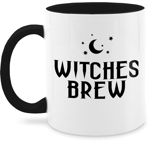 Tasse Tassen 325ml - Halloween - Witches Brew Hexengebräu - 325 ml - Schwarz - hellowee haloween outfits gruselig helloween gruselige gruseliges happy von Shirtracer